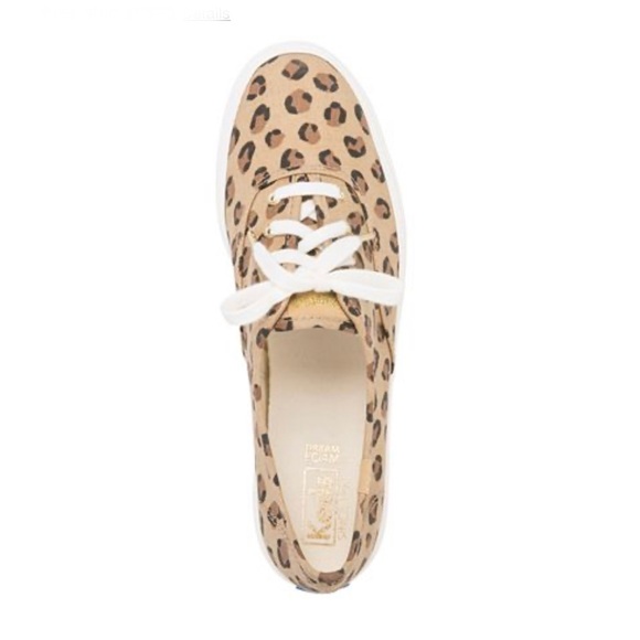 NEW KEDS Leopard Triple Kick Canvas Sneakers - Picture 4 of 6
